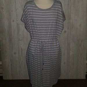 Women's XL Rafaella knit striped dress! NWTS!!